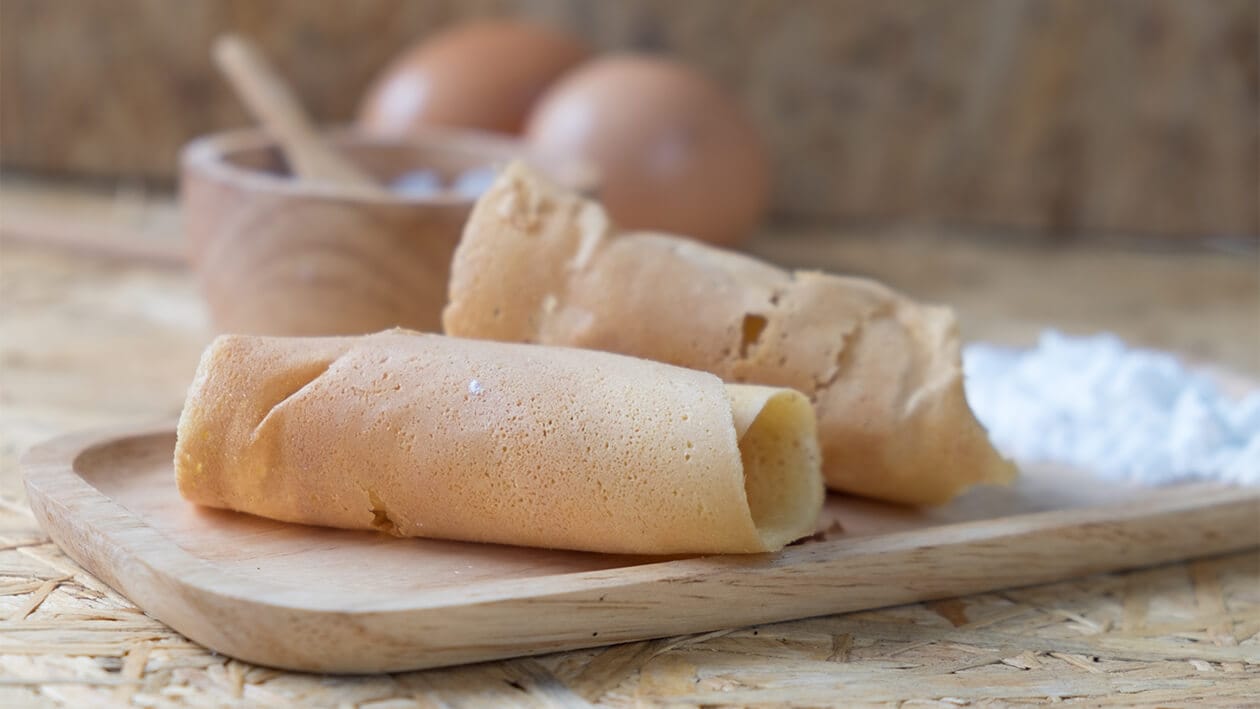 Pancake Rolls Stuffed with Sausage – - Recipe