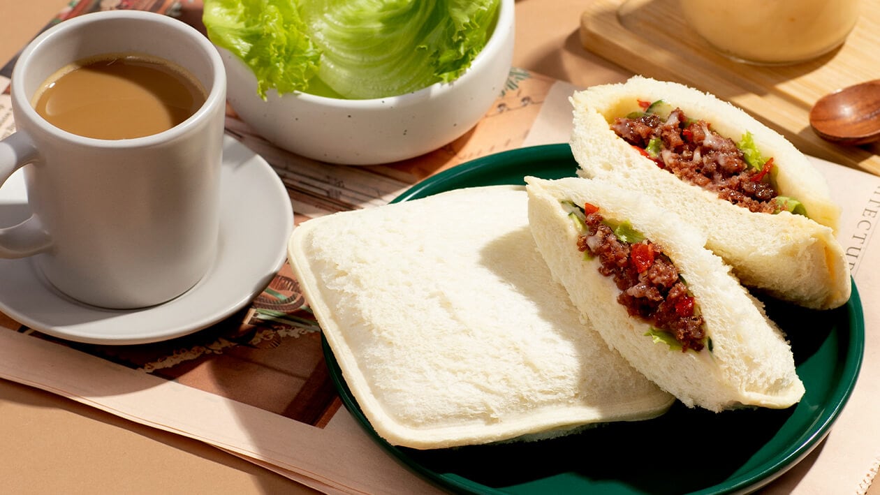 Corned Beef Spicy Mayo Pocket Sandwich – - Recipe