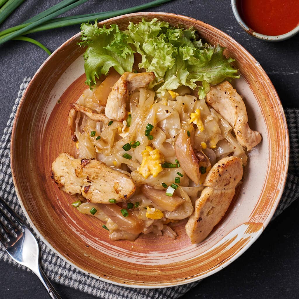 ก๋วยเตี๋ยวคั่วไก่