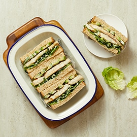 แซนวิชไก่ อะโวคาโด แซนวิชไก่ อะโวคาโด