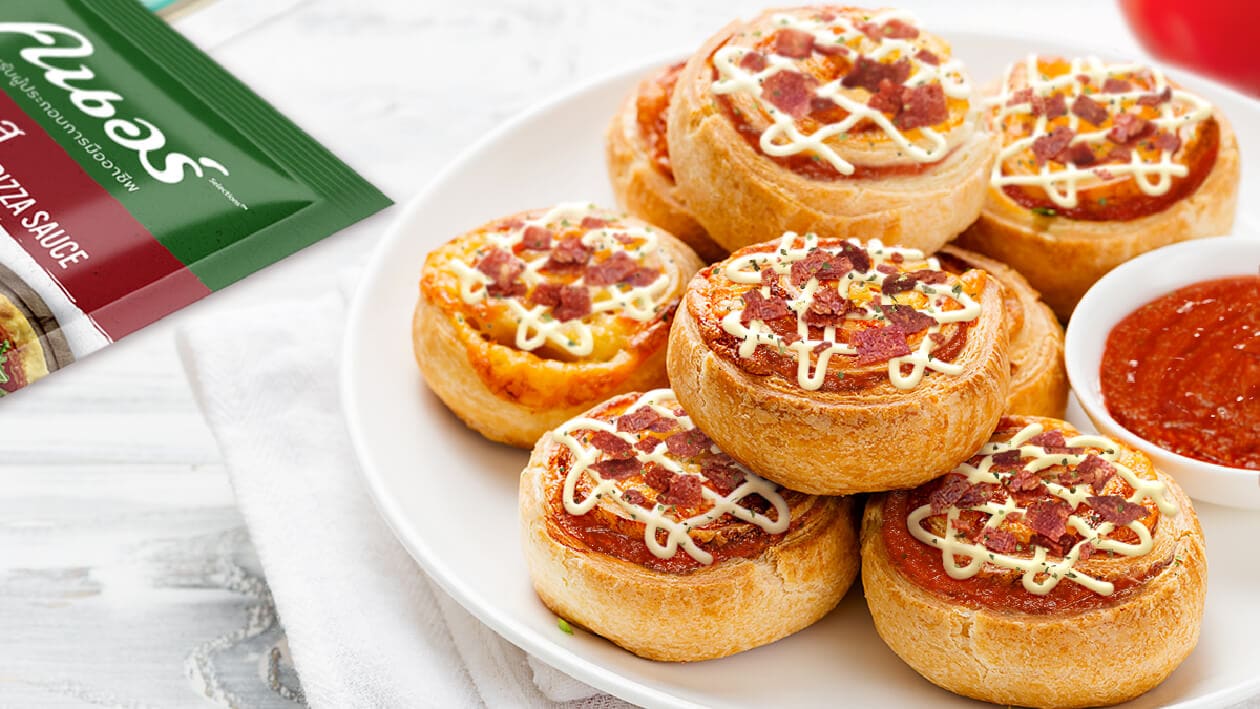 Bacon Ham Cheese Corn Pizza Roll – - Recipe