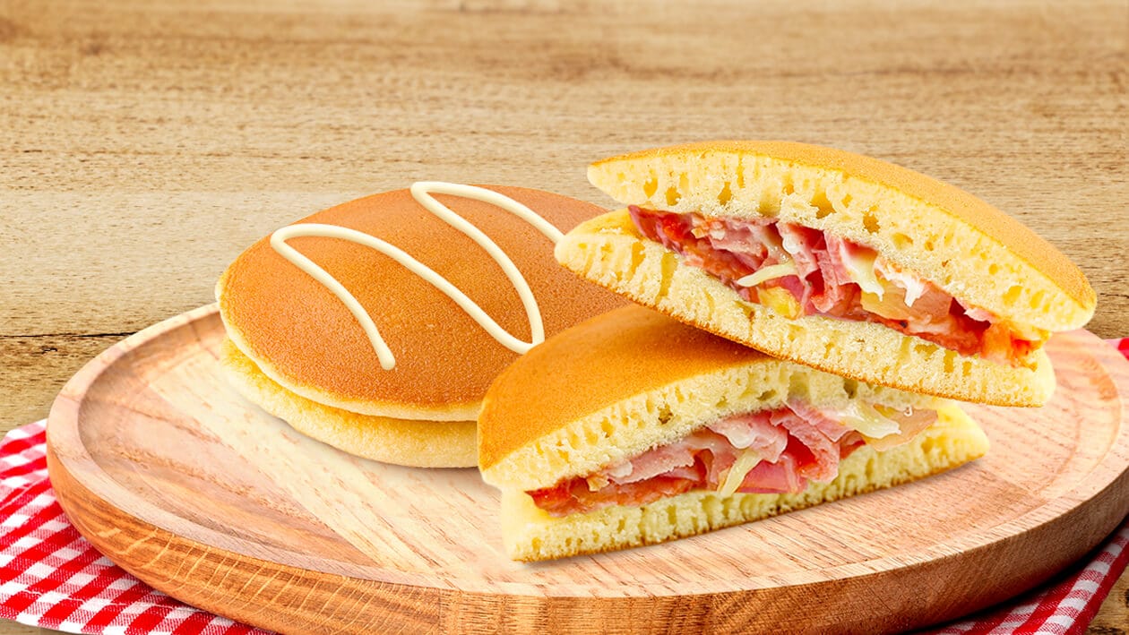 Dorayaki with Hawaiian Pizza Filling – - Recipe