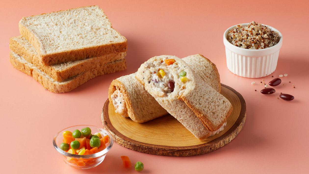 Tuna Quinua and Grains Roll Sandwich – - Recipe
