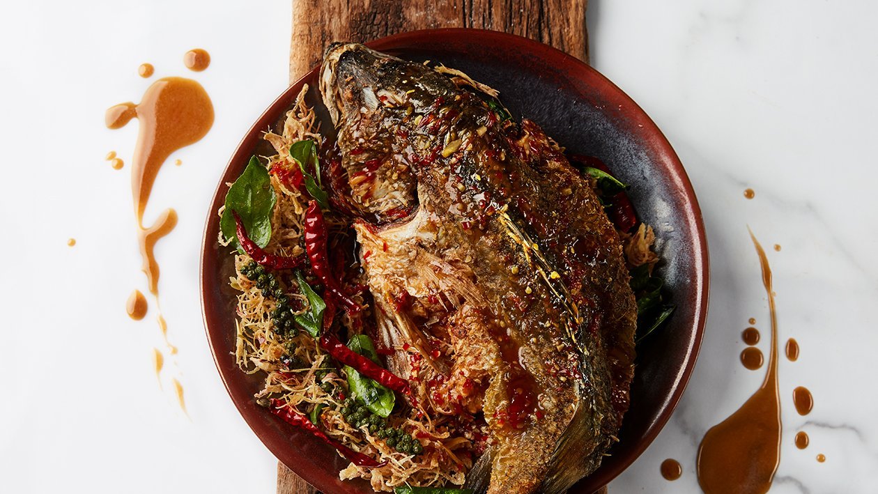 Crispy Grouper Fish With Spicy Tamarind Sauce Recipe Unilever Food Solutions Crispy Grouper Fish With Spicy Tamarind Sauce Recipe Unilever Food Solutions