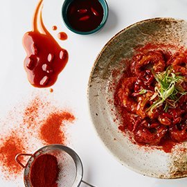 Fried Calamari with Goji Berry Sauce Fried Calamari with Goji Berry Sauce