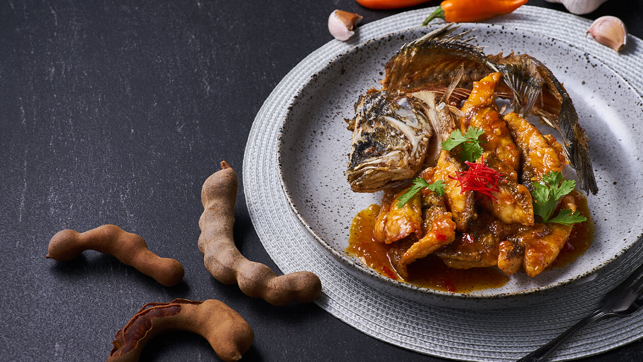 ปลาราดพริกสามรส – สูตรอาหาร