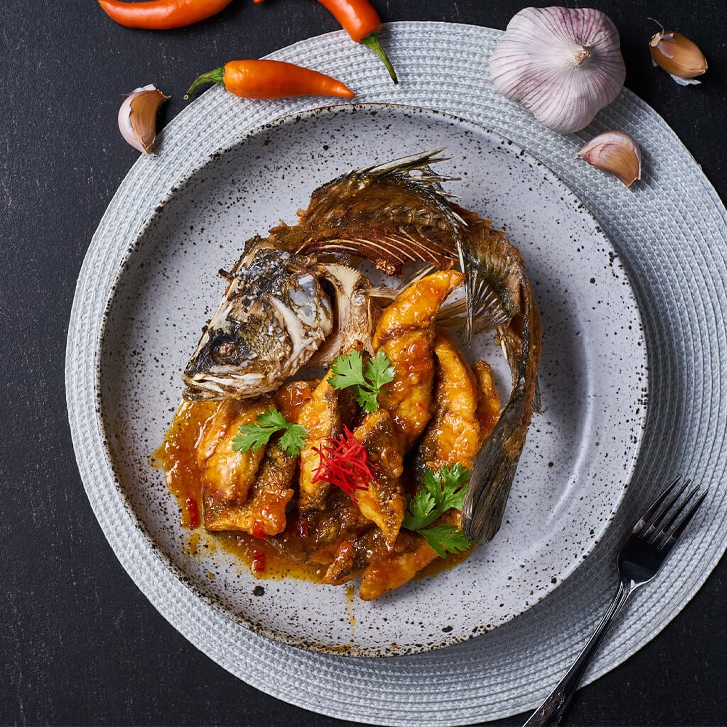 Deep Fried Fish with Chili Sauce Deep Fried Fish with Chili Sauce