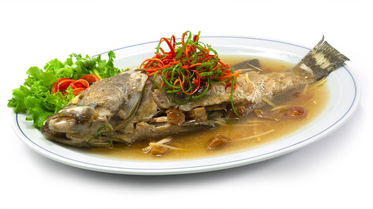 ปลาเก๋านึ่งบ๊วย – เมนูอาหาร สูตรอาหาร และวิธีทำง่ายๆ กว่า 300 เมนู