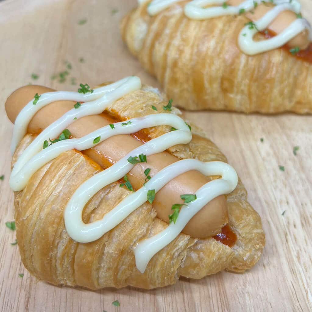 ครัวซองต์พิซซ่าไส้กรอก ครัวซองต์พิซซ่าไส้กรอก