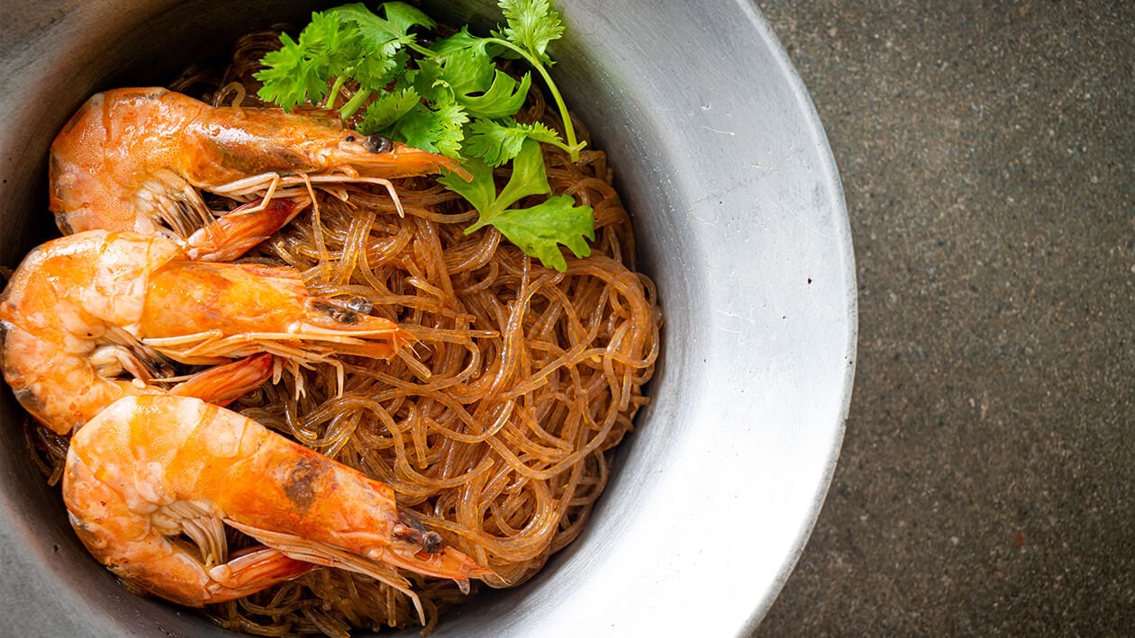 กุ้งอบวุ้นเส้น สูตรอาหาร