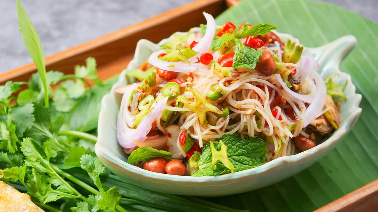 Spicy Rice Vermicelli Salad – - Recipe