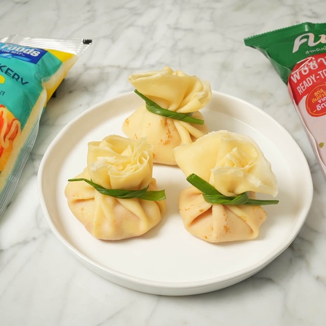 เครปถุงทองพิซซ่าปูอัด