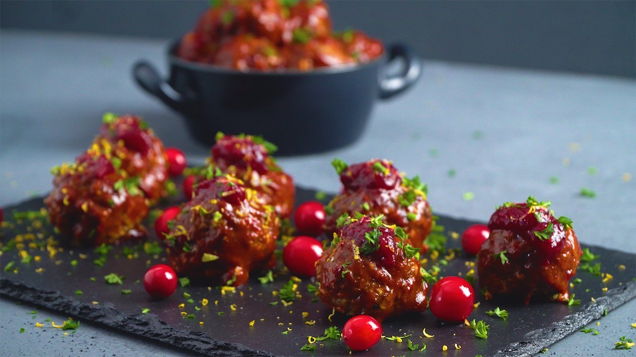 Cranberry BBQ Beef Meatballs – - Recipe