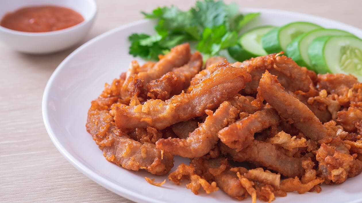 หมูทอดกระเทียม – สูตรอาหาร