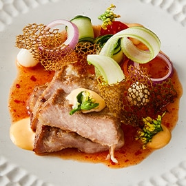 Grilled Pork Neck Spicy Salad Grilled Pork Neck Spicy Salad
