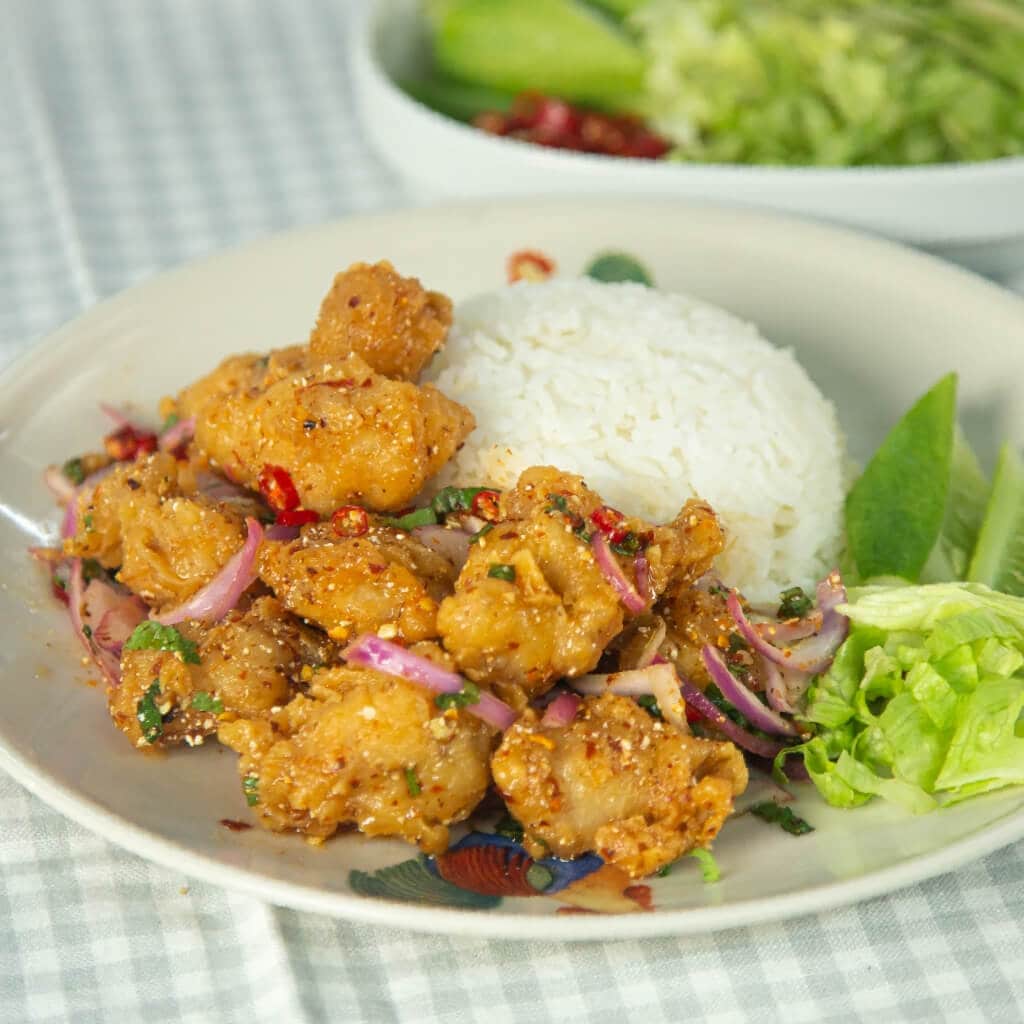Spicy Chicken Salad with Rice Spicy Chicken Salad with Rice
