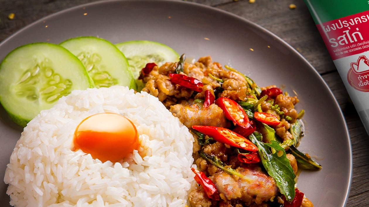 ข้าวผัดกะเพราไก่