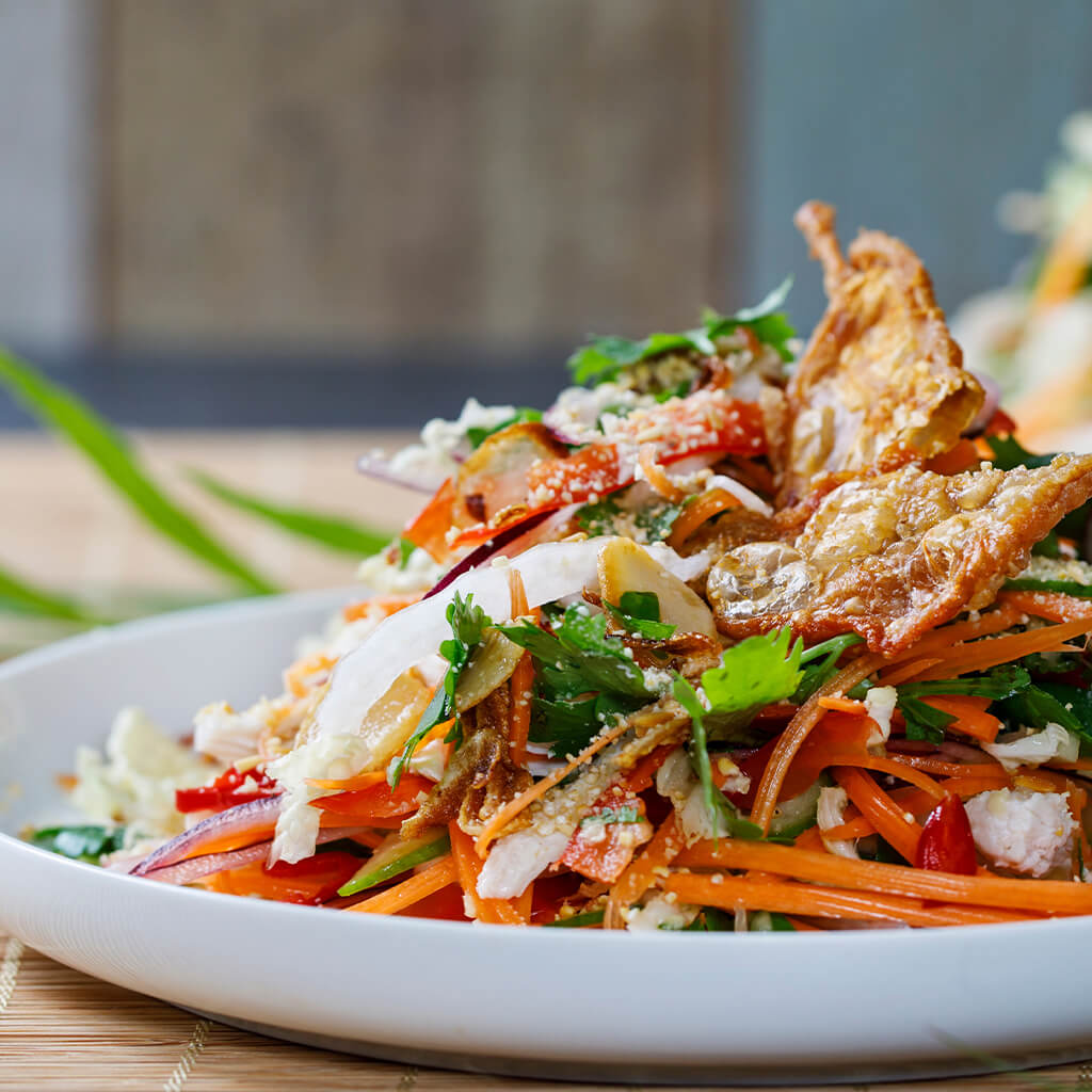 ยำสามกรอบเจ