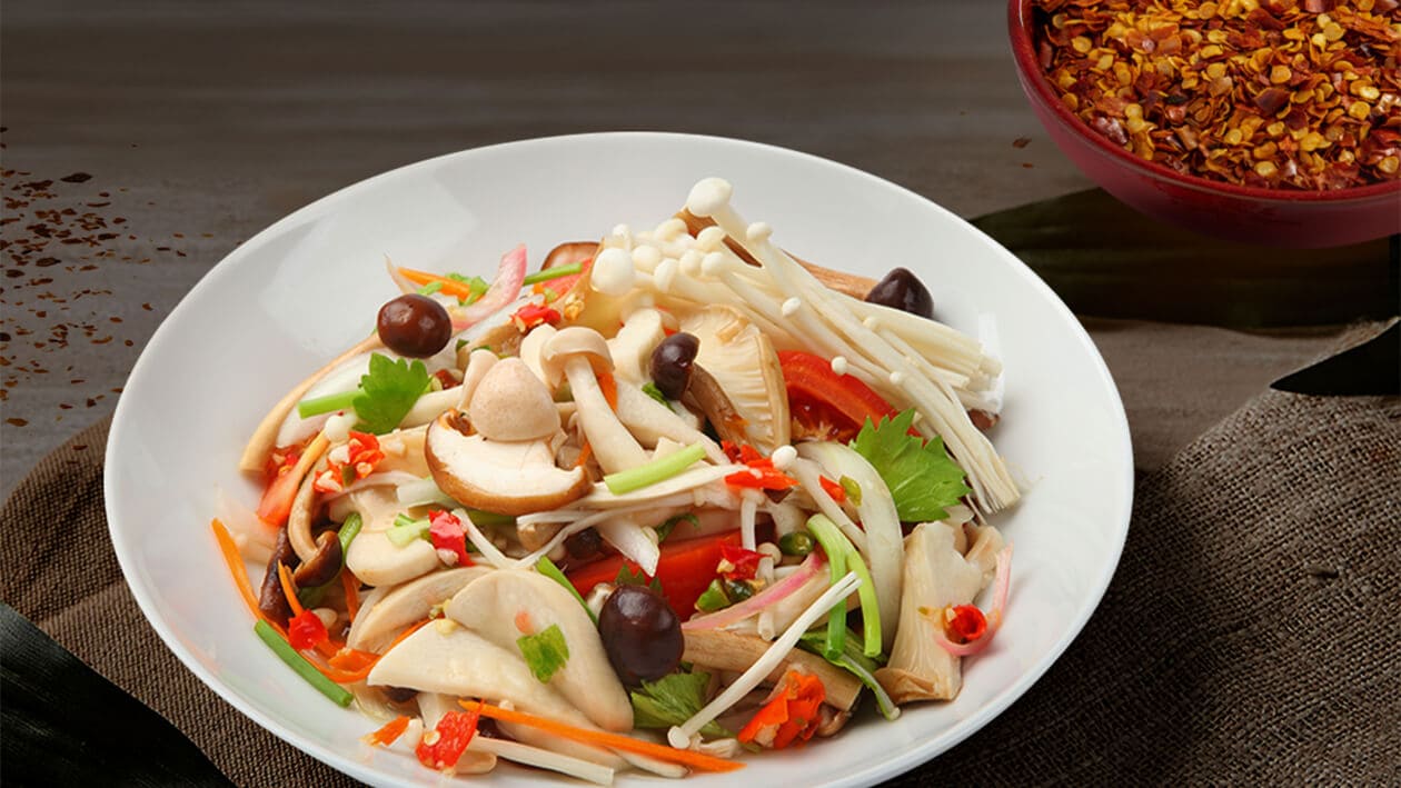 Spicy Straw Mushroom Salad – - Recipe