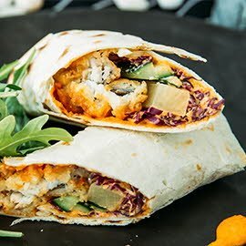 Fish Stick Tortilla with Korean Sauce Fish Stick Tortilla with Korean Sauce