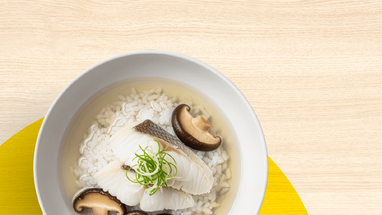 ข้าวต้มปลาหิมะเห็ดหอม – - Recipe