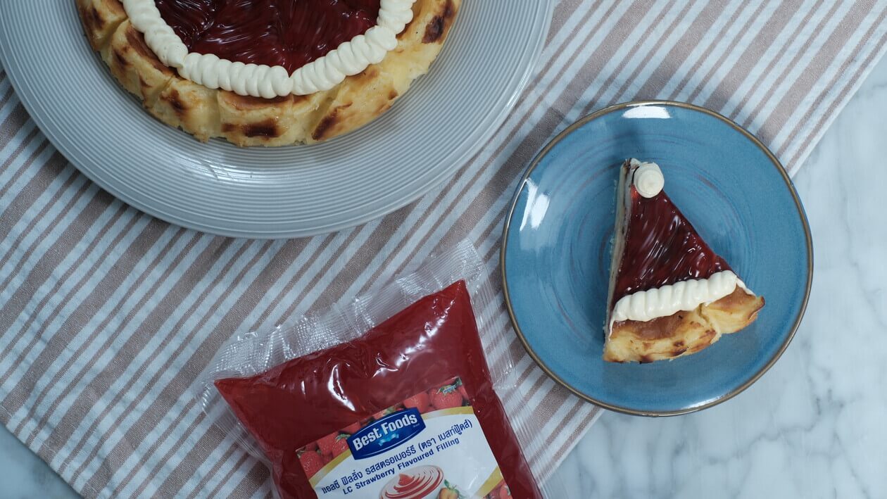 ชีสเค้กหน้าไหม้คริสต์มาส – สูตรอาหาร