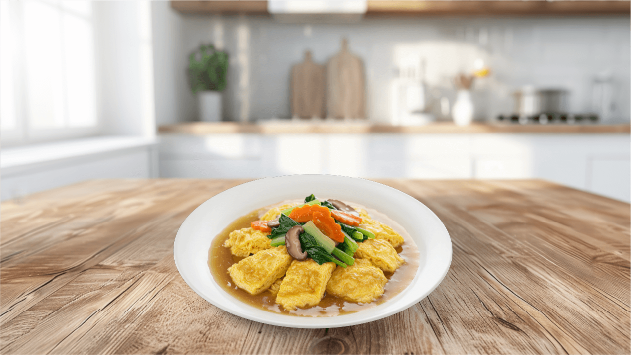 ราดหน้าไข่พระอาทิตย์ – - Recipe