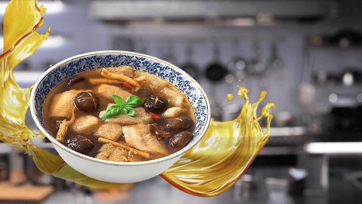 แกงจืดเยื่อไผ่ใบโหระพา – - Recipe