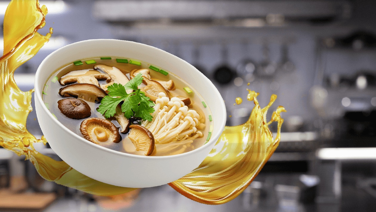 แกงจืดเห็ด 3 สหาย – - Recipe
