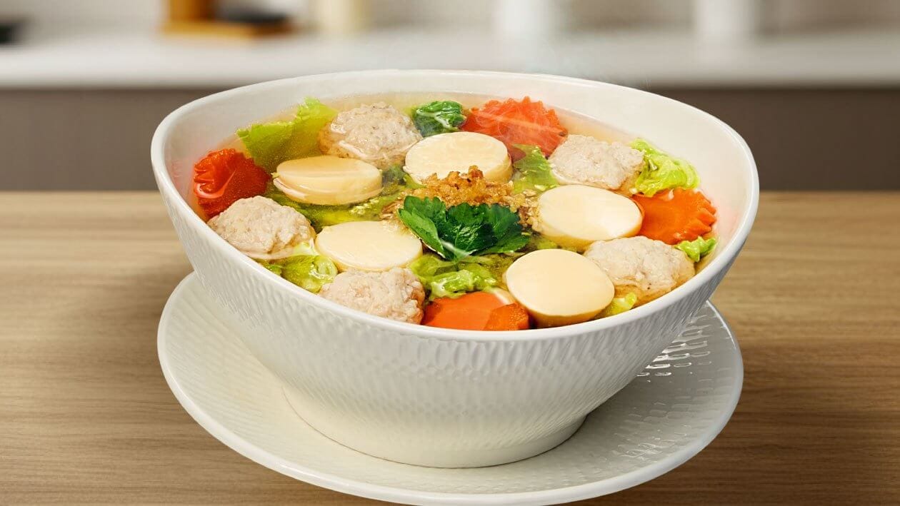 แกงจืดเต้าหู้ไก่สับ – - Recipe