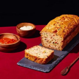 Classic Pepperoni and Cheese Pizza Loaf with Pizza Sauce and Mayonnaise