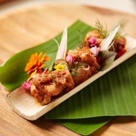 หลามไก่บ้านสมุนไพร