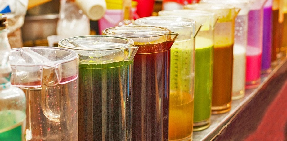 Natural ingredients for drink coloring