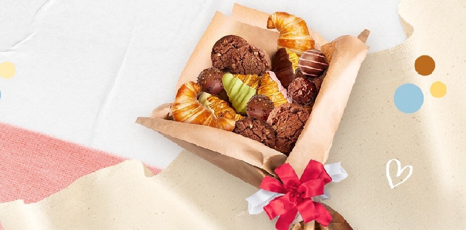 ไอเดียของขวัญวันวาเลนไทน์ ช่อดอกไม้กินได้