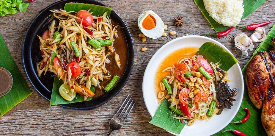 รวมสูตรส้มตำ แจกสารพัดสูตรสุดแซ่บ