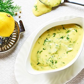 ซอสฮอลแลนเดซ (Hollandaise) ซอสฮอลแลนเดซ (Hollandaise)