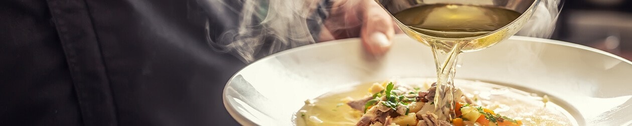 ผงน้ำซุปก๋วยเตี๋ยวและน้ำสต๊อก